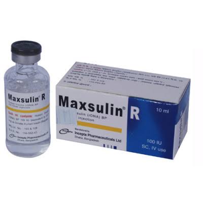 Picture of Maxsulin R 100IU/ml 10ml Vial